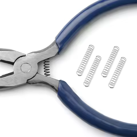 10pcs Compression Spring 0.8Mm Stainless Steel Squared Ends Diy Mechanical Springs For Repairs Exten