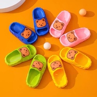 NEWB05 รองเท้าแตะเด็ก ตัวหมีน่ารัก รองเท้าลำลองเด็ก ยางนิ่ม ใส่สบาย มีกันลื่น รองเท้าแบบสวมแฟชั่นเกาหลีของเด็ก (พร้อมส่งในไทย)