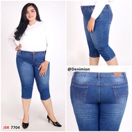 Short Jeans Women's Jeans 7/8 Jumbo Jeans BIG Size - biru JEANS