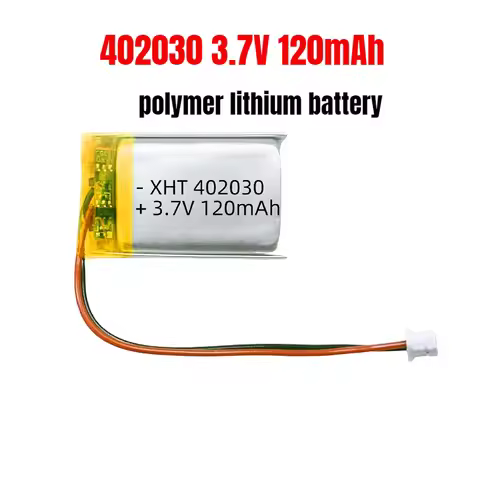402030 3.7V Lithium Battery Li Po Battery 120mAh Lipo Rechargeable Li Polymer Batteries for Wireless