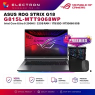 Asus ROG Strix G18 G815L-MTT9068WP 18'' 2.5K 300Hz Gaming Laptop ( CU9-290HX+, 32GB, 1TB SSD, RTX506