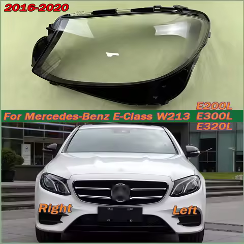 Headlamp Cover Lens Plexiglass For Mercedes-Benz E-Class W213 E200L E300L E320L 2016-2020 Headlight 