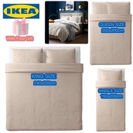 NATTJASMIN IKEA Duvet cover/pillowcases,Sarung Duvet/Bantal,Light Beige