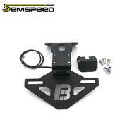 SEMSPEED Motorcycle Rear License Plate Fender Tail Tidy Bracket Signal Light Assembly Holder For CFM