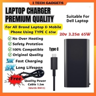 ITECHGADGETS Charger Laptop Dell Laptop Charger Type C Laptop Charger For Dell Latitude 5540 5530 54