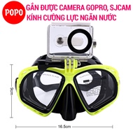 Mặt nạ lặn biển gắn được Gopro kính lặn mắt kính cường lực gắn được GOPRO SJCAM camera hành trình