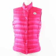 MONCLER Liane 羽絨背心，粉紅色，1 碼，正品，女款，帶品牌標誌貼片，成色極佳，附贈可收納袋。