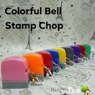 ☌OFFER (TA)Colorful Bell Stamp Chop (Ready Stock) (nama cop,jururawat cop)(Nurse Chop)(Name Chop)