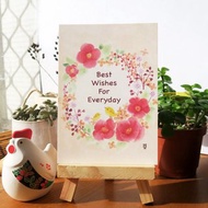 best wishes祝福每一天 明信片