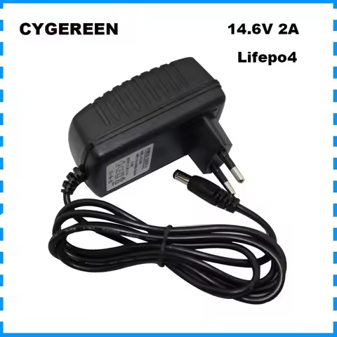 14.6V 2A Lifepo4 Battery Fast Charger For 12V 12.8V 4S 10AH 12AH 15AH 20AH Iron Phosphate LFP Solar