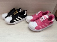 Adidas superstar 360 兒童黑白經典鞋 Hello Kitty 粉紅色鞋