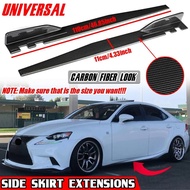120CM Car Side Skirts Winglet Extensions Splitters Panel Splitters Lips For LEXUS IS200T IS250 IS350