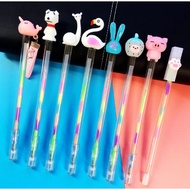 BNH13 strawberry glitter pen, multi-colored glitter pen