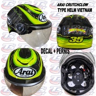 Arai motif helmet, copy Arai motif helmet, Arai crutchclow motif
