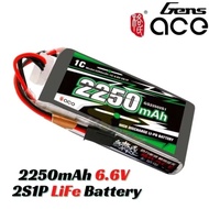 Gens Ace 2250mAh 6.6V 2S 2S1P LiFe Signal Battery Pack W/BBL1 Futaba 3P Plug for Transmitter &  Rece