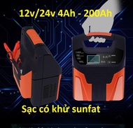 Máy Sạc Ắc Quy Và Phục Hồi Bình Ắc Quy 12V 24V 200AH AJ-618C - Sạc Acquy Khu sunfat