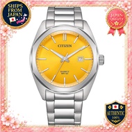 CITIZEN BI5110-54Z Quartz Watch Stainless Steel Silver Men's Yellow