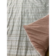 Romance Flower Fitted Bedsheet&Comforter Set 5in1 / Cadar&Selimut Set 5in1 / 双人床单&被单套装5in1