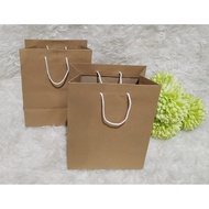 PAPER BAG 19.5x9x25 Plain Brown Kraft PAPER Bag Goodie Bag Gift Bag PBM9