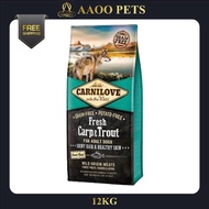 [FREE SHIPPING] [AAOO Pets] Carnilove Fresh Carp & Trout 12KG