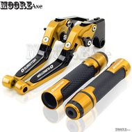 อุปกรณ์เสริมรถจักรยานยนต์สำหรับ QJ QJMOTO SRK 400 2022-2024ก้านเบรค CNC ปรับพับปรับขยายได้มือจับคลัต