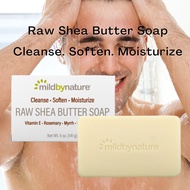 Body Soap.Mild By Nature, Raw Shea Butter, Bar Soap, with Vitamin E, Rosemary, Myrrh &amp; Frankincense