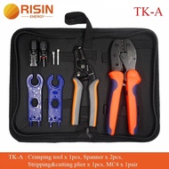 PV Solar MC4 Tool Set kits Bag For MC4 Multifunction Including Crimping Stripping Plier Tool kit