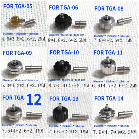 1PCS 4.5MM-8.7MM Replacement steel Watch Crown Repair Parts For TAG Heuer watch Movement Spare Parts