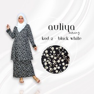 [Cosyco] Aulia Kurung – Baju Kurung Batik Floral, Material Korean Crepe, Wanita