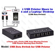 TINYTECH USB PRINTER USB DATA SWITCH USB AUTO SHARING SWITCH SHARING DEVICE SWITCH CAN USE MANUAL