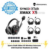 Synco Xtalk Xmax X5 Wireless Headset Full-Duplex Intercom Communication System