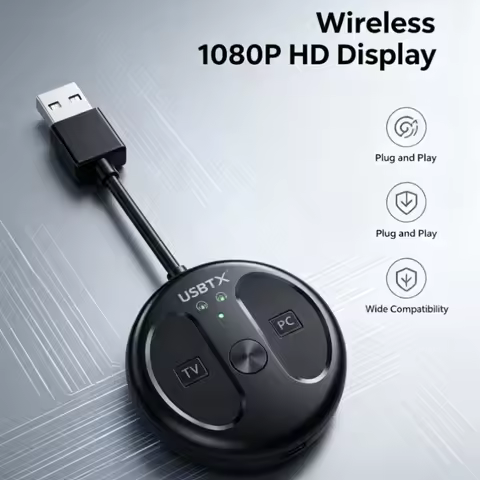 USB Bluetooth 5.4 Transmitter 50M Long Range Dual USB TX Plug and Play For TV PC Car Audio Headphone