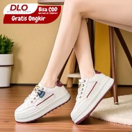 DLO C028 Women's White Casual Shoes with Thick Soles Suitable for Walking and Hanging Out