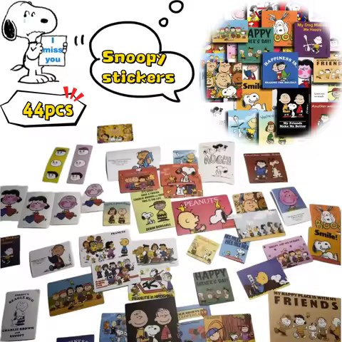 Snoopy sticker creative cute high-value cartoon print graffiti square waterproof handbook notebook s