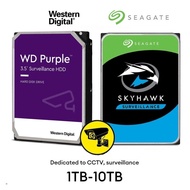 3.5" HDD CCTV Video Recorder - Seagate SkyHawk &amp; Purple Surveillance HDD 1TB TO 10TB Enterprise Security Monitoring