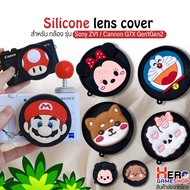 Camera Lens Cover Super Cute Cartoon Silicone For Sony Zv1 And Cannon G7X Cameras Can Be Used With B