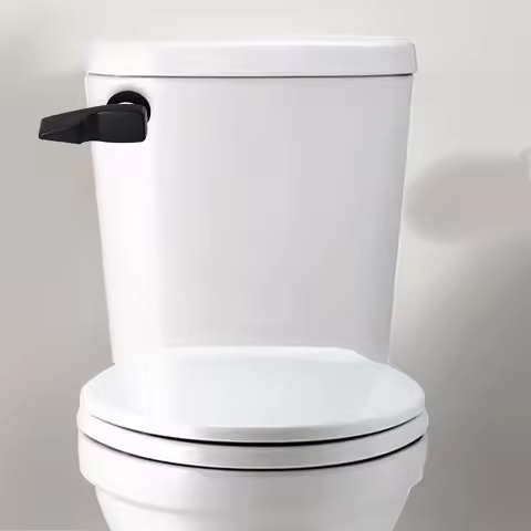 For Toilet Repair For Home Bathroom Toilet Tank Flush Lever Toilet Flush Handle Plastic Nut Included