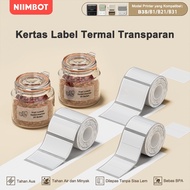 NIIMBOT B21/B3S/B1 Transparent Printed Paper Name Label, Household Classification Mark Sticker