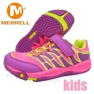 RV城市【美國 MERRELL】NG品1.5折》兒童/女童輕量透氣避震運動布鞋.跑步鞋.登山健行鞋 51919