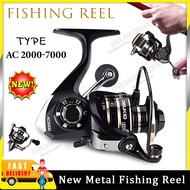 AC 2000-7000 Fishing Reel Malaysia spot SUNTEK Metal Stainless Steel Handle Spinning Reels Fishing T