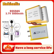 955565 Battery 3.7V 5000mAh 955565 Lithium Polymer Rechargeable Batteries for Mobile Power Bank GPS 