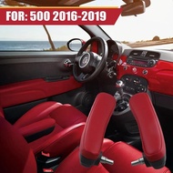 Car Front Inboard PU Leather Seat Armrest 6BV48KRLAA 6BV31KRLAA For FIAT 500 2016-2019 Car Accessori