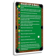 Rules of 8 Ball Pool Billiards Posters and Prints Living Room Canvas Wall Art Paintings Modern Offic