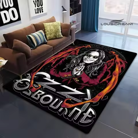 Ozzy osbourne retro printed carpet non-slip carpet yoga cushion area carpets outdoor carpets photogr