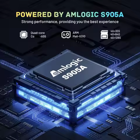 Smart TV Box Android 14 Amlogic S905A HK1 RBOX X50 4K 4GB RAM 128GB ROM Dual Band WiFi 2.4G/5G BT 5.