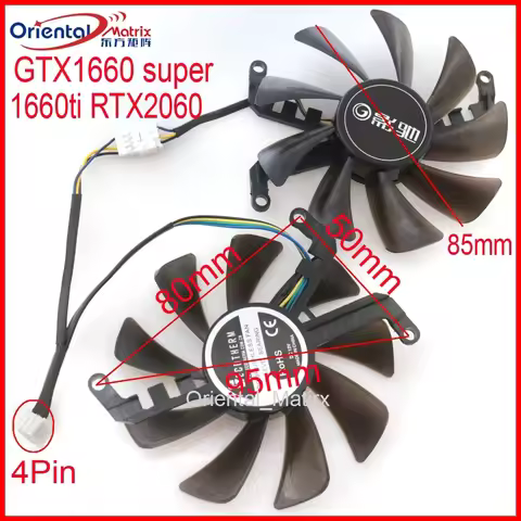 DC BRUSHLESS Fan GFY09010E12SPA 85mm 4Pin For GALAXY GTX1660 Super 1660ti RTX2060 Graphics Card Cool