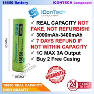DoublePow 18650 Lithium Li-ION battery Rechargeable Battery