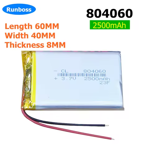 3.7V 3000mAh 804060 Polymer lithium ion Li-ion Rechargeable battery for Mp3 Mp4 DVR,GPS Tablet PC MI