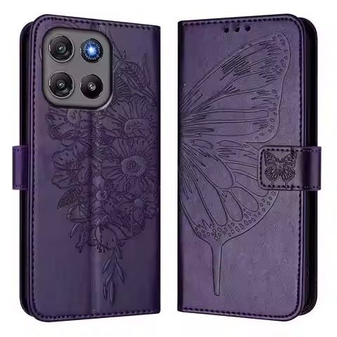 Luxury Butterfly Flower Phone Case For Motorola Moto G67 G86 G56 G06 G75 G55 G35 G15 G05 Cover Flip 