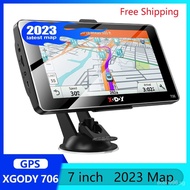 XGODY 706 Newest Southeast Asia Free Maps 7 inch Car GPS Navigation 256M+8G Truck GPS Navigator 2.5D High Bright Capacitive Touch Screen FM Radio Free Shipping